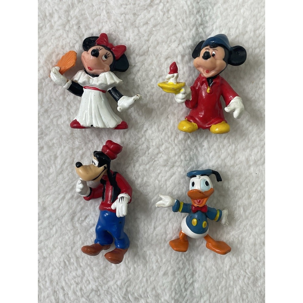 Vintage 80s Applause Disney PVC figures Hong Kong Mickey Minnie Goofy Donald Lot
